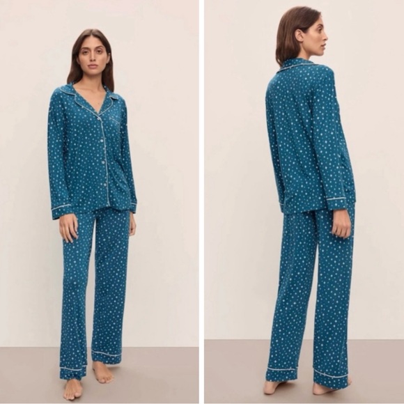 Eberjey Other - Eberjey Giselle Luxury Long PJ Pajama Set Festive Lights Size Medium
